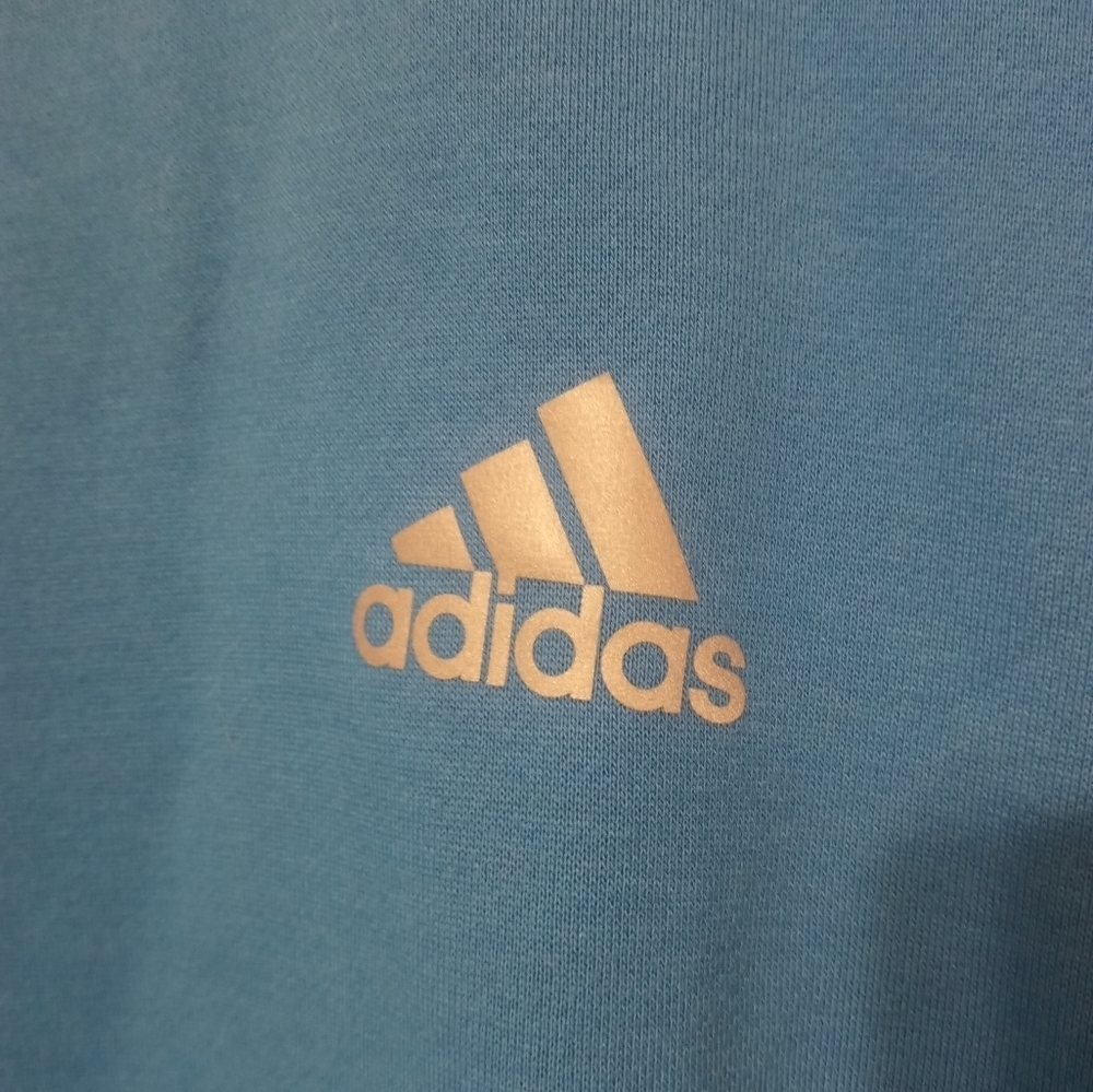 Adidas Running Sky blue Climacool Athletic shirt, Reflective, thumbholes M - Picture 2 of 13